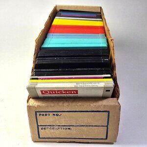 Vintage Floppy Disk Lot Computer 3.5 Diskettes Disc Used Untested Colored Fujifi